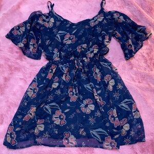 Hollister Navy Floral Mini Dress